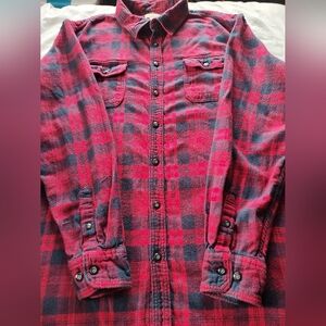 SONOMA Men's Button Up Flannel Shirt. Size 2XLT. Long Sleeves.